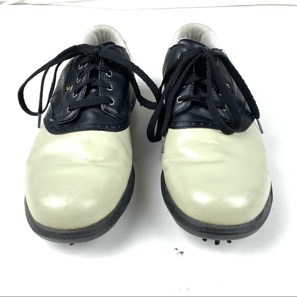 Footjoy dryjoys men’s golf shoes soft spikes Sz 9 - Picture 2 of 6